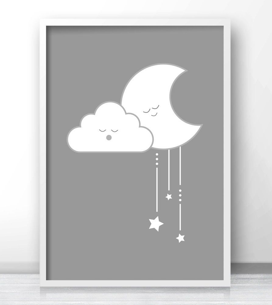 Gray Nursery Wall Art, Gender Neutral Baby Wall Art Printables In Baby Wall Art (View 14 of 20)