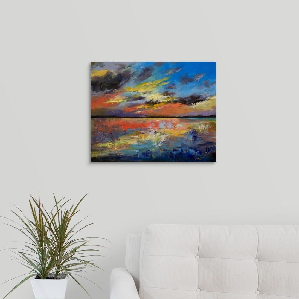 Greatbigcanvas "key West Florida Sunset"michael Creese Canvas With Regard To Florida Wall Art (View 20 of 20)