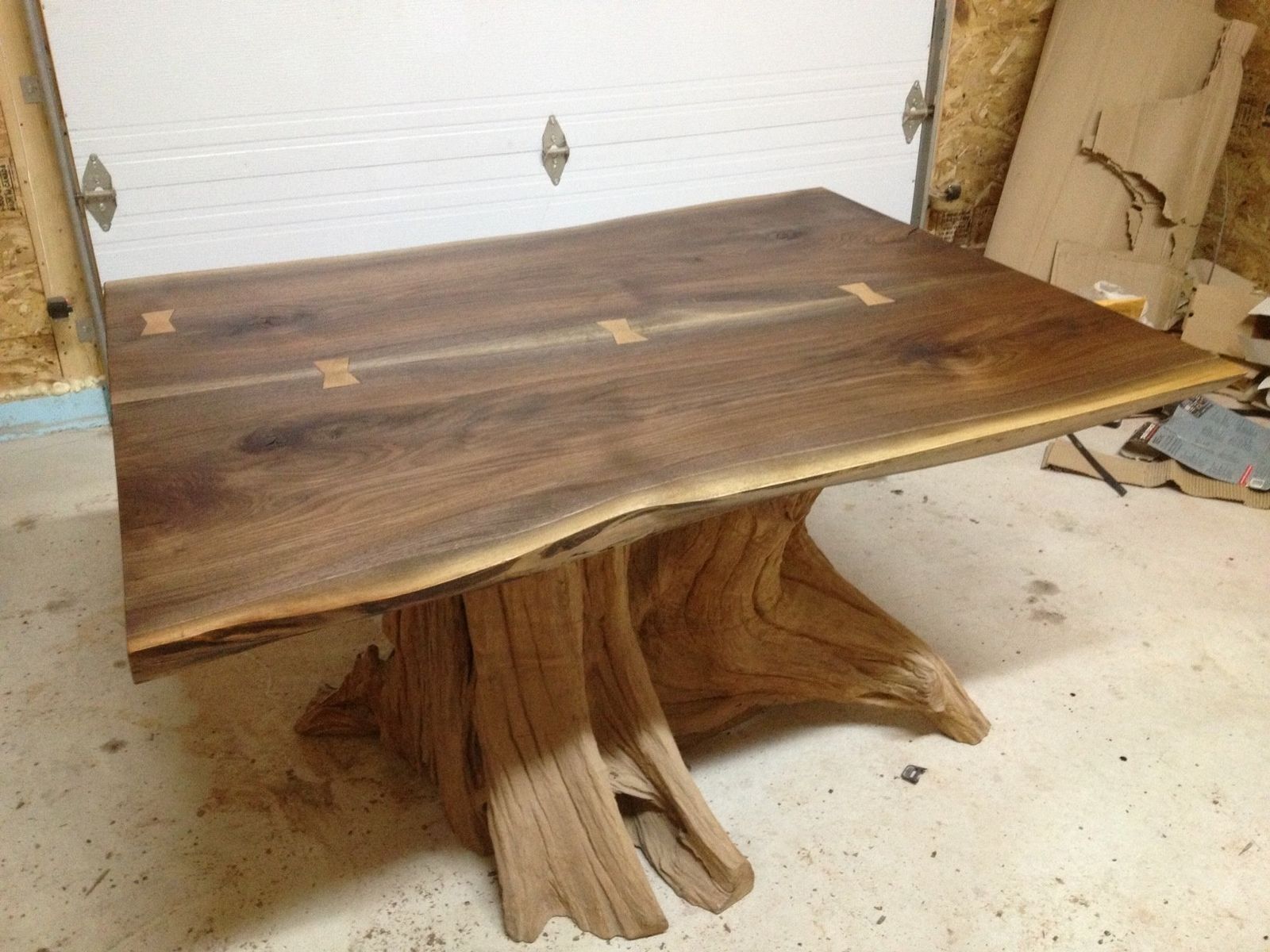 Hand Made Live Edge Black Walnut Dining Room Tablebois & Design In Live Edge Teak Coffee Tables (View 10 of 30)