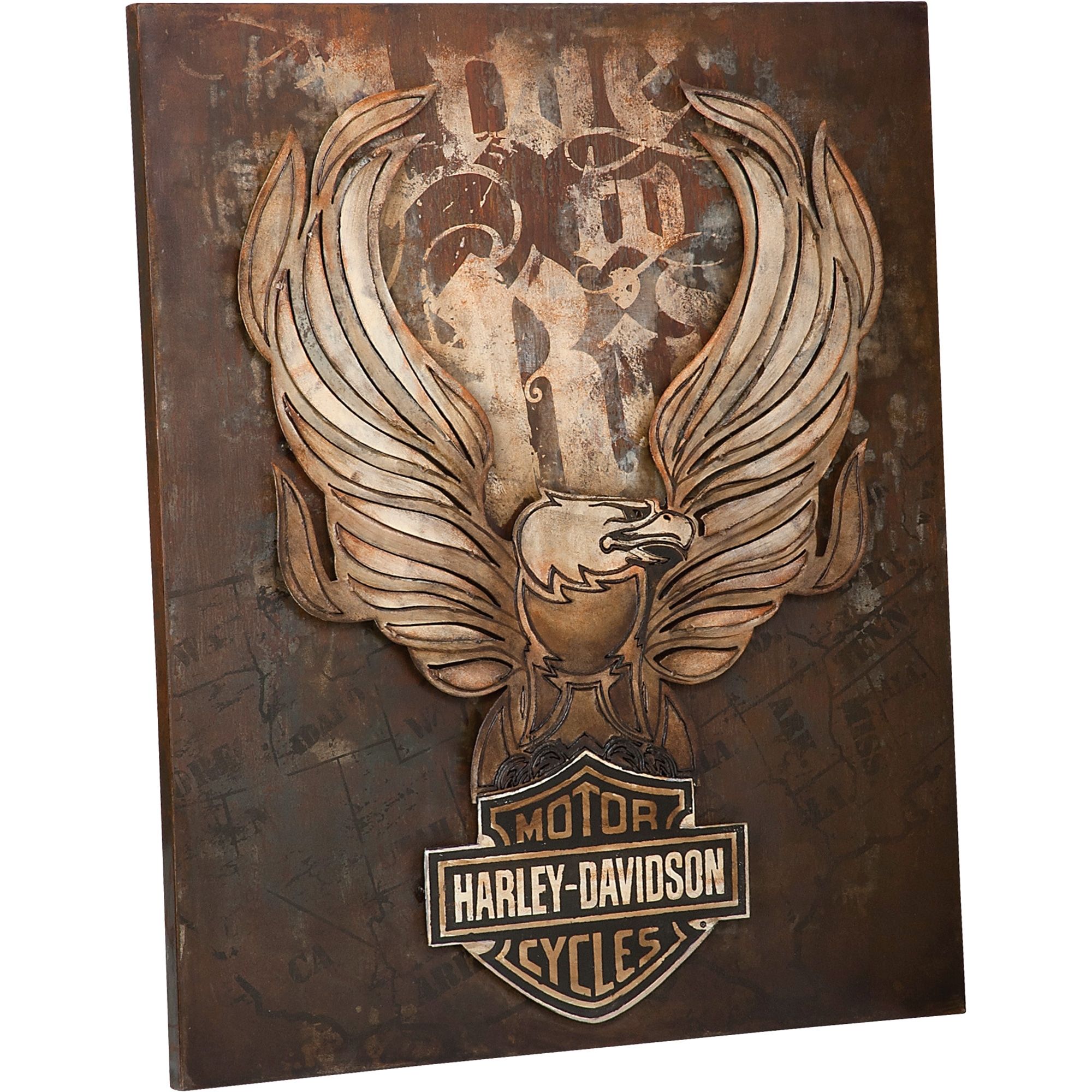 Harley Davidson Quot;live To Ridequot; Eagle Metal Wall Art Www Within Harley Davidson Wall Art (View 12 of 20)