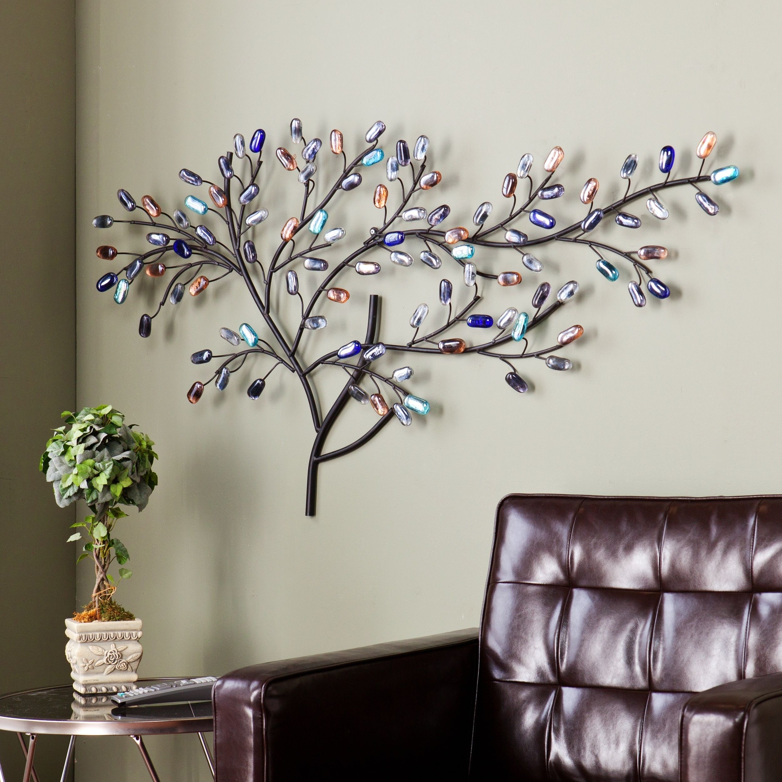 Harper Blvd Willow Multicolor Metal/ Glass Tree Wall Sculpture Pertaining To Wall Tree Art (View 9 of 20)