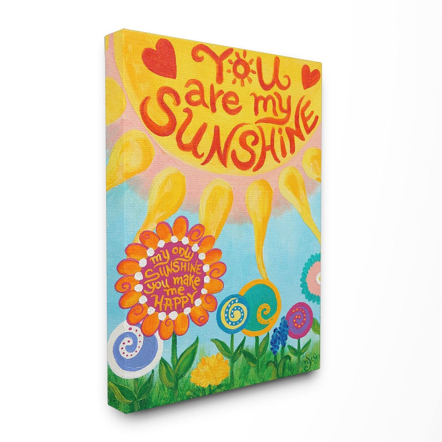 Harriet Bee Toby You Are My Sunshine Canvas Wall Art & Reviews | Wayfair With You Are My Sunshine Wall Art (View 13 of 25)