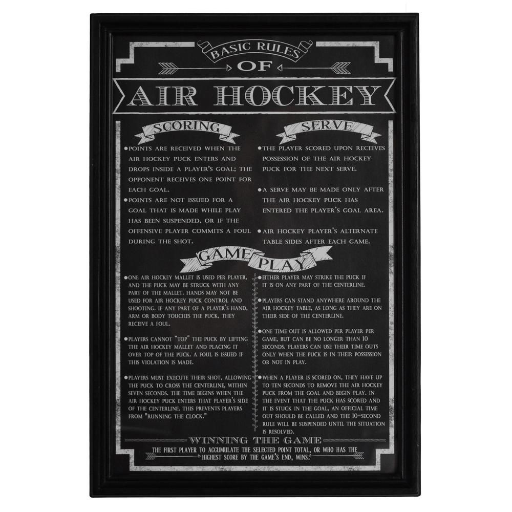 Hathaway Air Hockey Game Rules Wall Art Bg2029ah – The Home Depot In Hockey Wall Art (Photo 1 of 20)