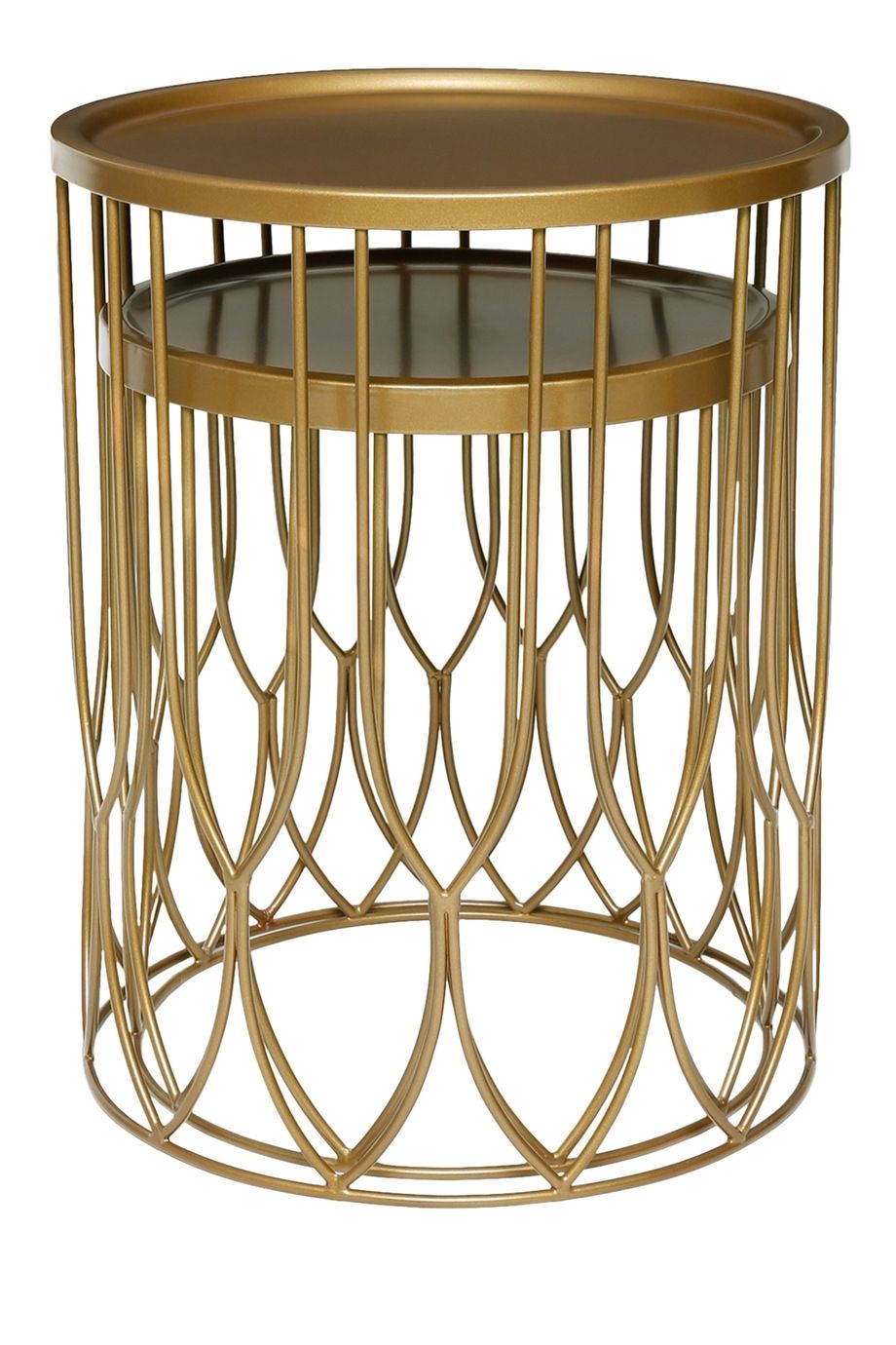 Heritage | Casablanca Set Of 2 Side Tables In Gold Finish | Myer Online Pertaining To Casablanca Coffee Tables (View 27 of 30)