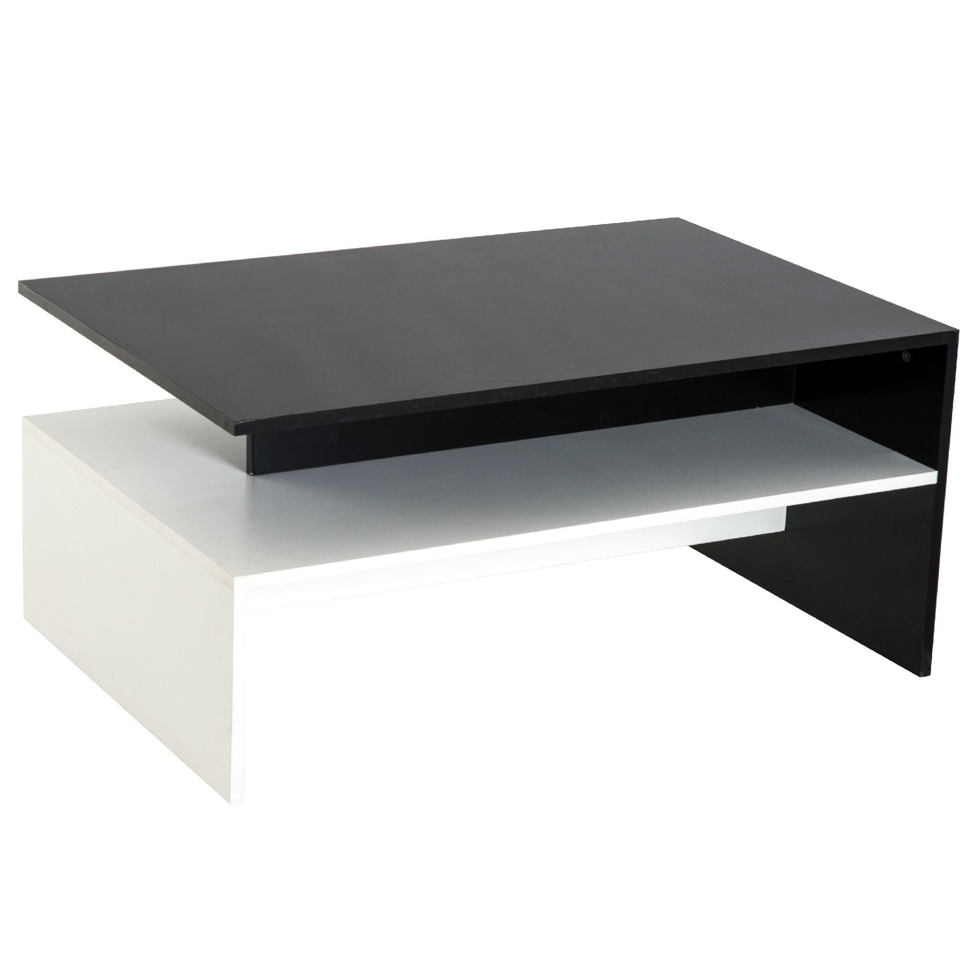 Homcom Minimalist Coffee Table Living Room W/ Storage Shelf|aosom (View 22 of 30)