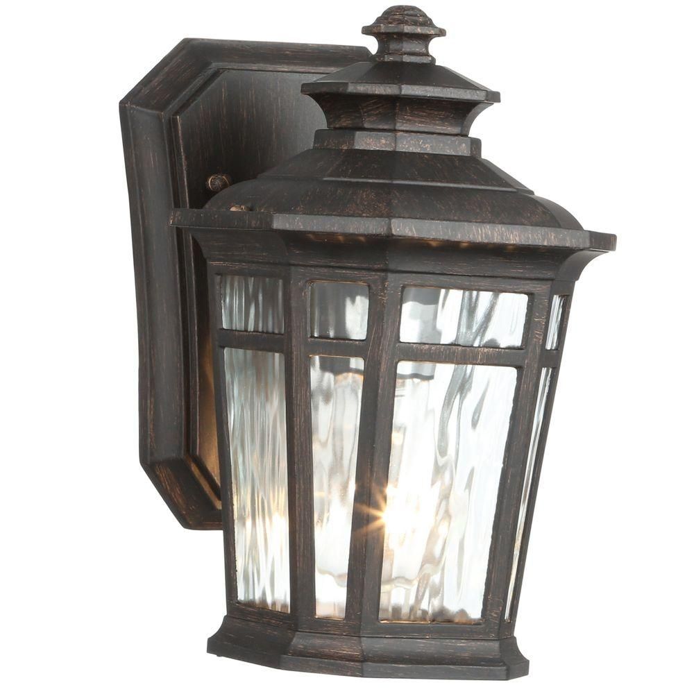 Home Decorators Collection Waterton 1 Light Dark Ridge Bronze For Home Depot Outdoor Lanterns (View 8 of 20)