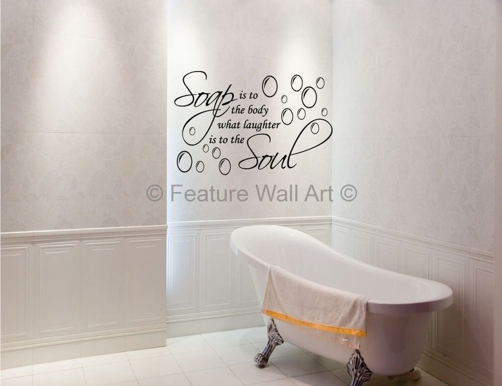 Home Inspirations Brilliant Wall Art Quotes For Bathrooms Design Intended For Wall Art For Bathroom (View 11 of 20)