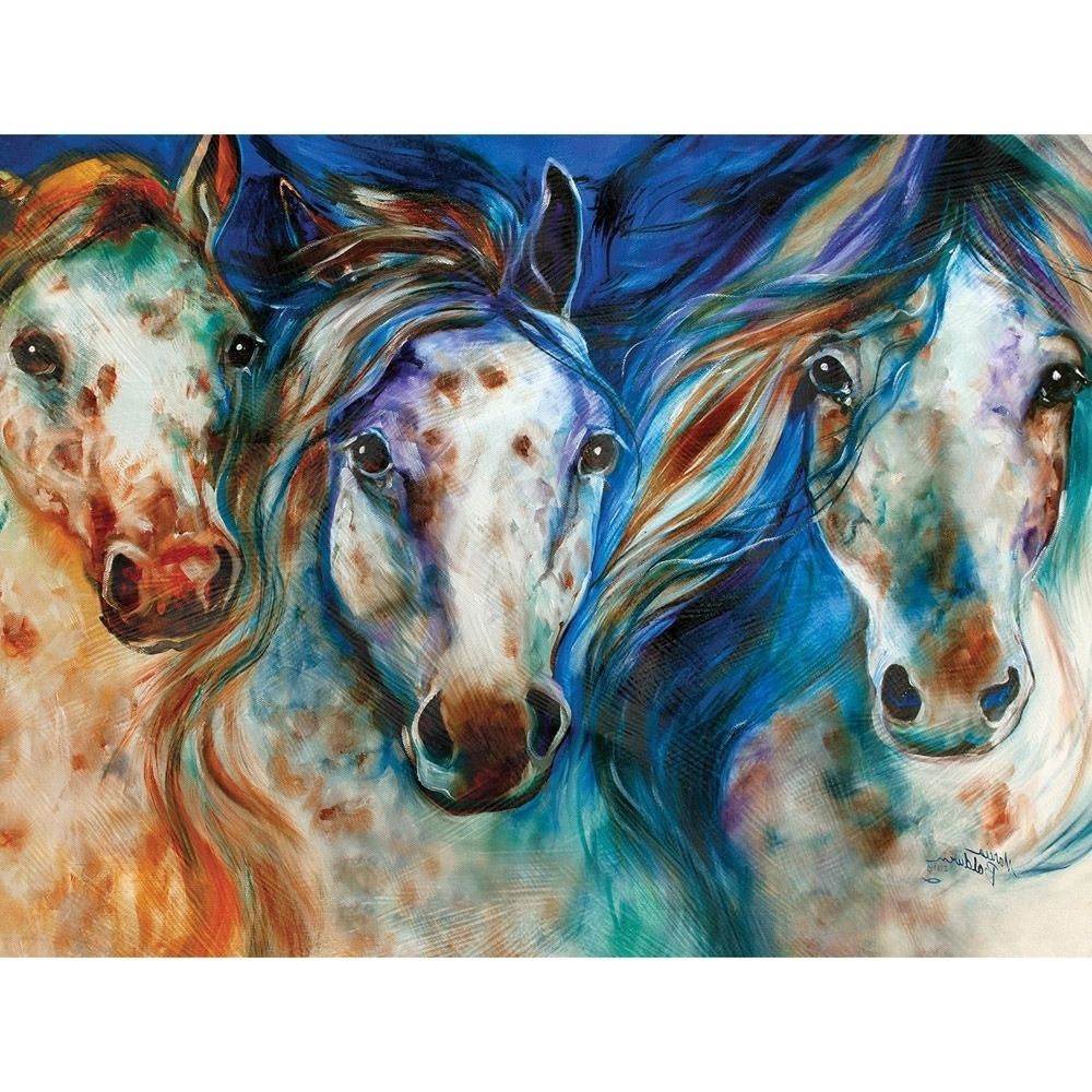 Horse Painting On Canvas The Best Horses Canvas Wall Art – Drawing With Horses Wall Art (View 19 of 20)