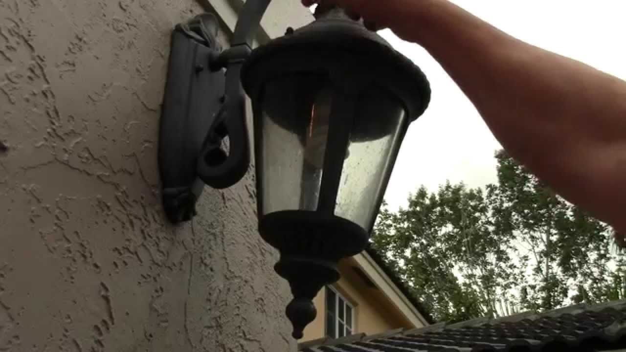 How To Change An Outdoor Porch Lantern Sconce Light Bulb–simple Diy In Outdoor Lamp Lanterns (View 17 of 20)