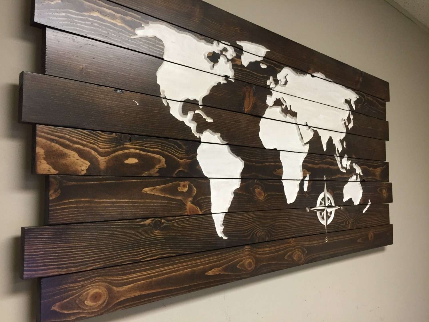 How To Hang Wood Art On Wall Beautiful World Map Wood Wall Art Within World Map Wood Wall Art (View 5 of 20)