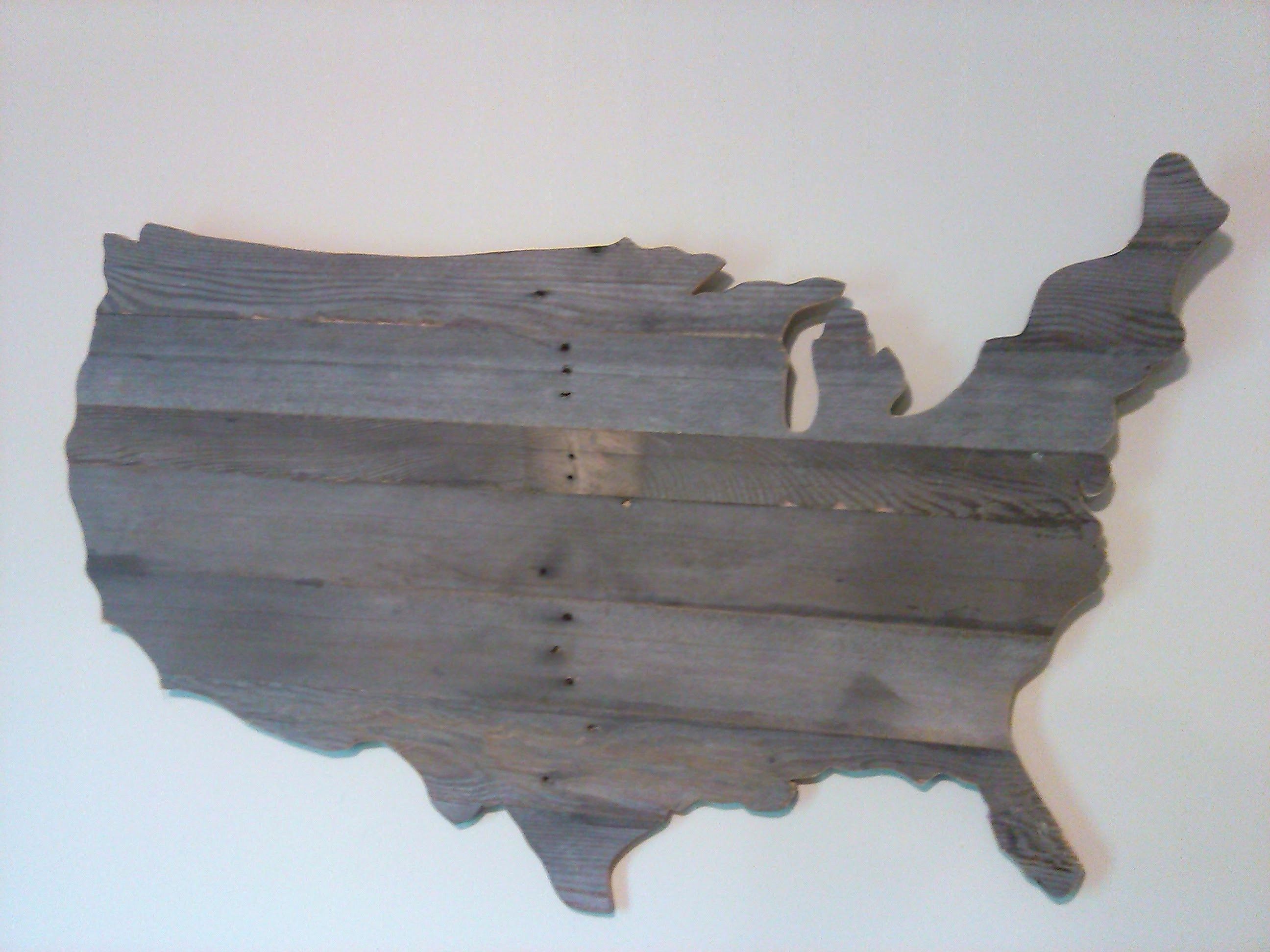 How To Make A Wooden Usa Map Wall Art Out Of Pallets Youtube With Within Us Map Wall Art (Photo 18 of 20)