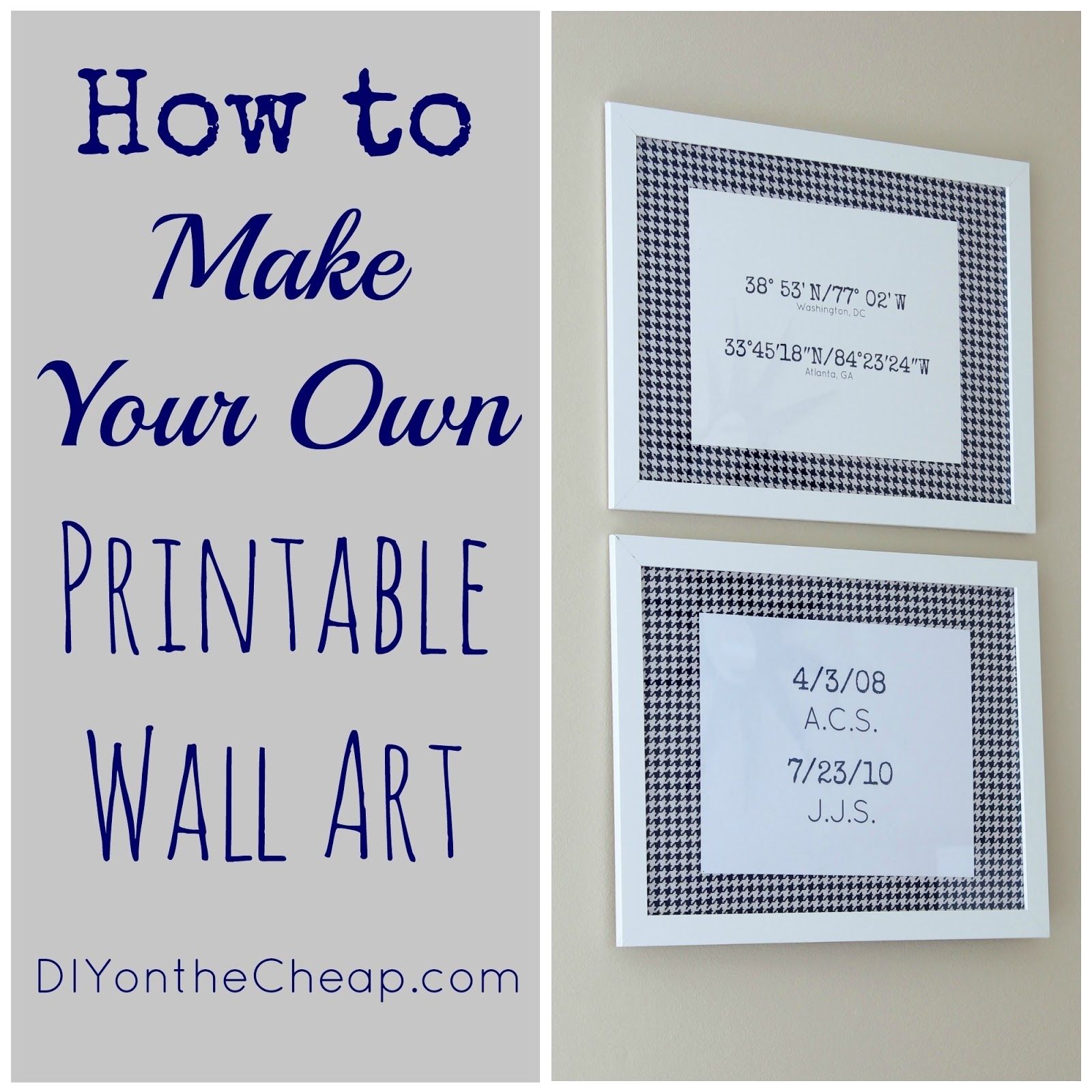 How To Make Your Own Printable Wall Art – Erin Spain Regarding Printable Wall Art (Photo 6 of 20)