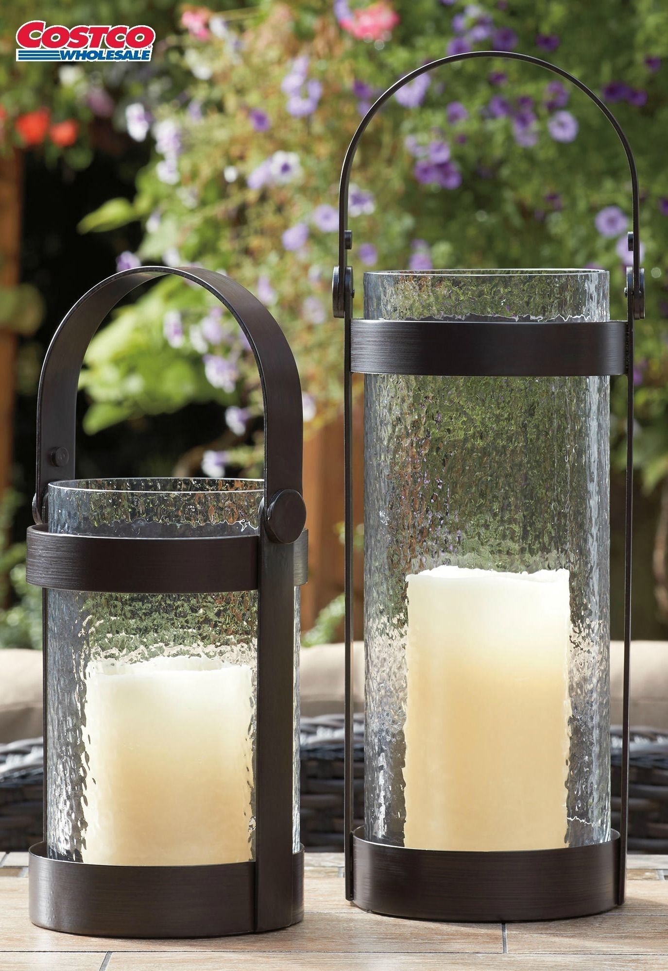 Hurricane Lanterns W/ Led Outdoor Candles – 2 Pack Add This Set Of 2 In Outdoor Hurricane Lanterns (View 13 of 20)