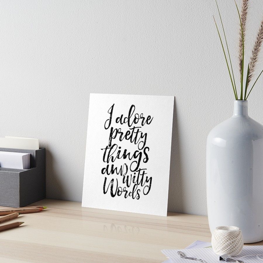 I Adore Pretty Things And Witty Words,kate Spade Quote,funny Print Regarding Kate Spade Wall Art (View 11 of 20)