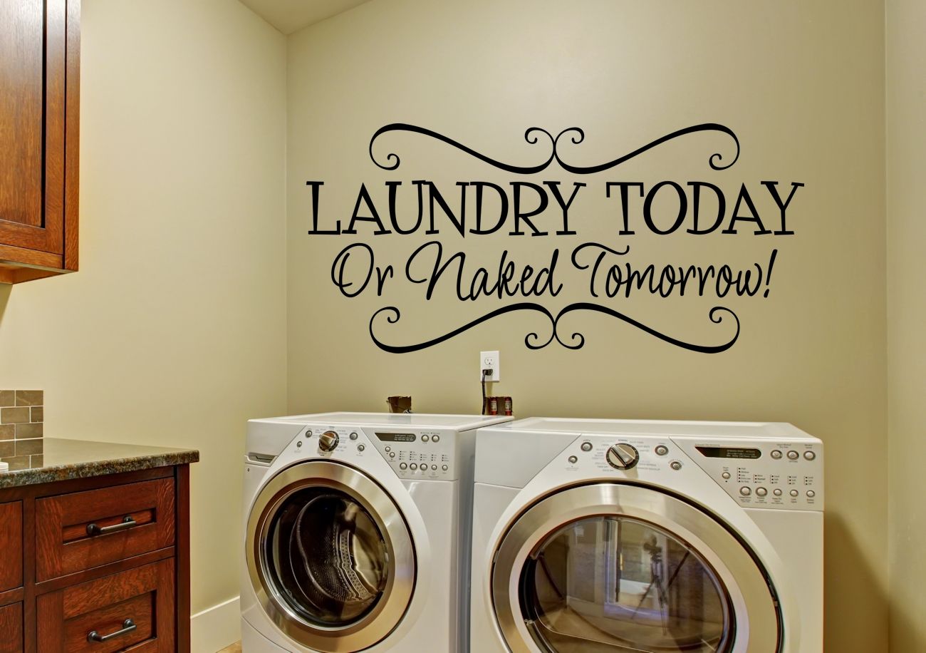 Image Gallery Laundry Decals, Laundry Room Wall Art – Swinki Morskie Inside Laundry Room Wall Art (View 13 of 20)