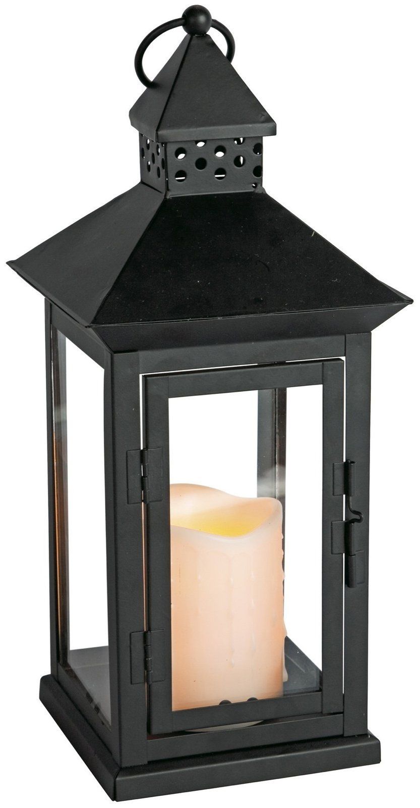 Indoor Outdoor Flameless Candle Lantern W/ Timer, 8.5 X  (View 12 of 20)