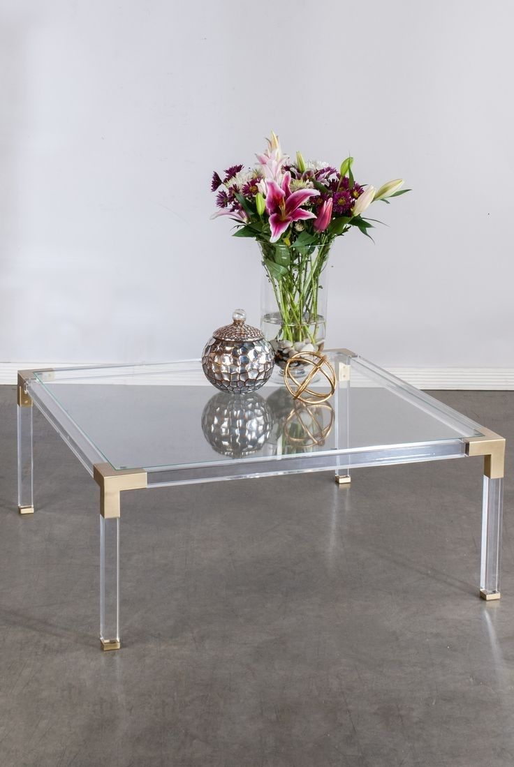 Innovative Acrylic Accent Table With Clear Acrylic Disappearing Edge Throughout Disappearing Coffee Tables (View 14 of 30)