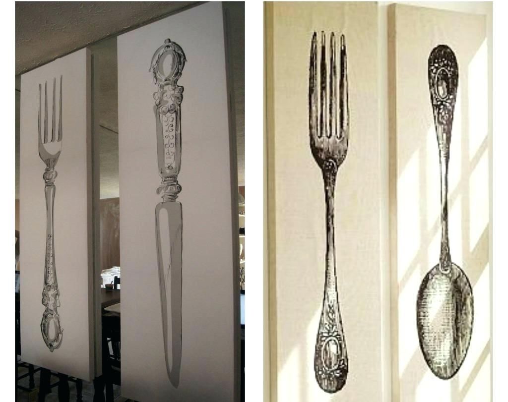 Inspiring Inspirations Of Giant Fork And Spoon Wall Art Image For Within Fork And Spoon Wall Art (View 13 of 20)