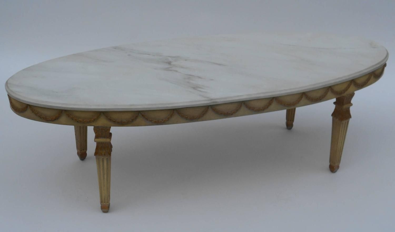 Italian Marble Top Coffee Table At 1stdibs Pertaining To Smart Large Round Marble Top Coffee Tables (View 23 of 30)