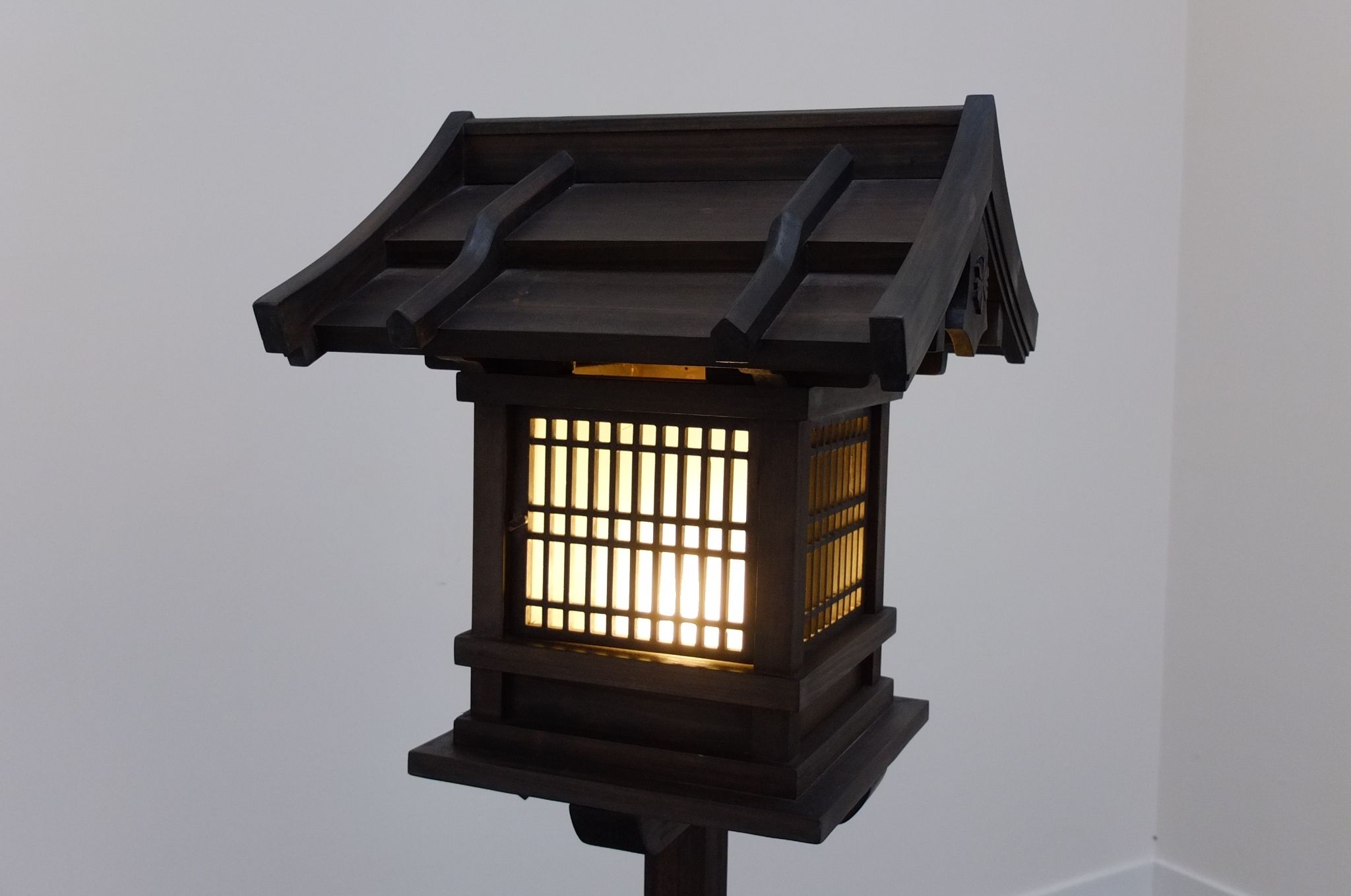 Japanese Garden Lanterns. Best Japanese Wooden Lantern Outdoor With Throughout Outdoor Japanese Lanterns For Sale (Photo 4 of 20)