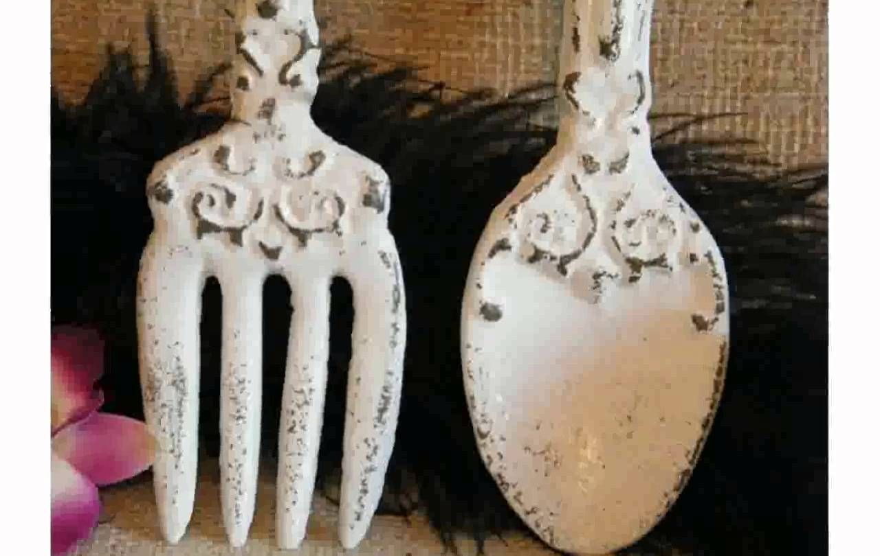 Kitchen Wall Decor Fork And Spoon – Youtube Inside Fork And Spoon Wall Art (Photo 12 of 20)
