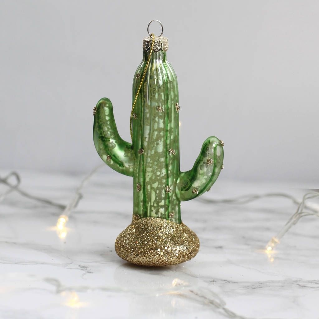 Kitsch Cactus Christmas Tree Decorationposh Totty Designs With Regard To Cacti Brass Coffee Tables (Photo 26 of 30)