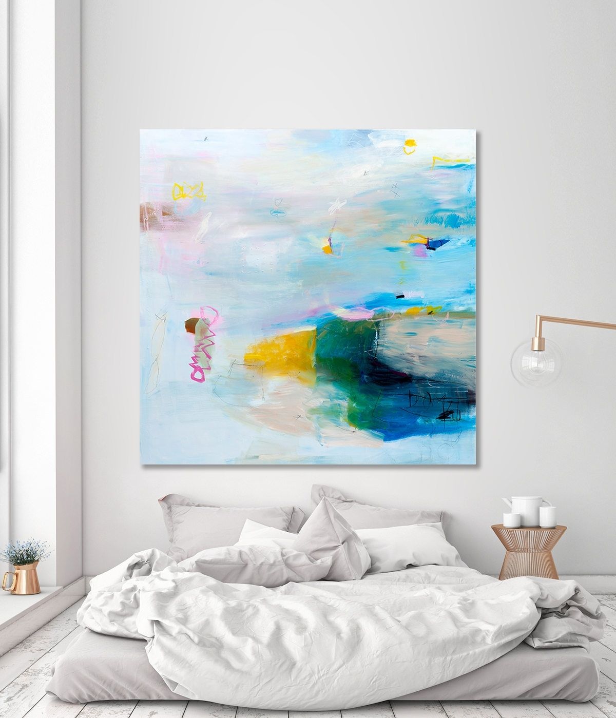 Large Abstract Painting Extra Large Wall Art Canvas Seascape Within Large Coastal Wall Art (Photo 20 of 20)