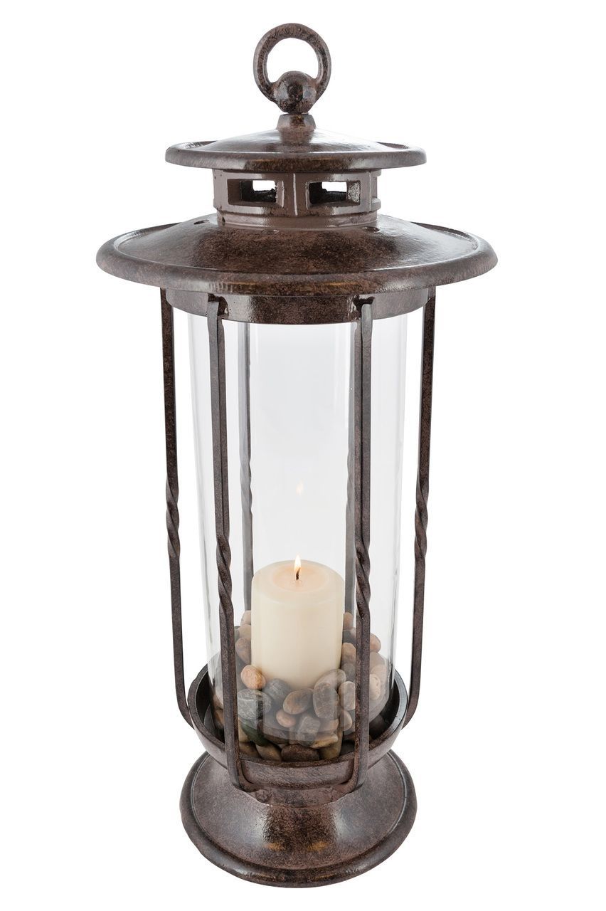 Large Decorative Hurricane Lantern Candle Holder Indoor Outdoor Throughout Outdoor Hurricane Lanterns (View 18 of 20)