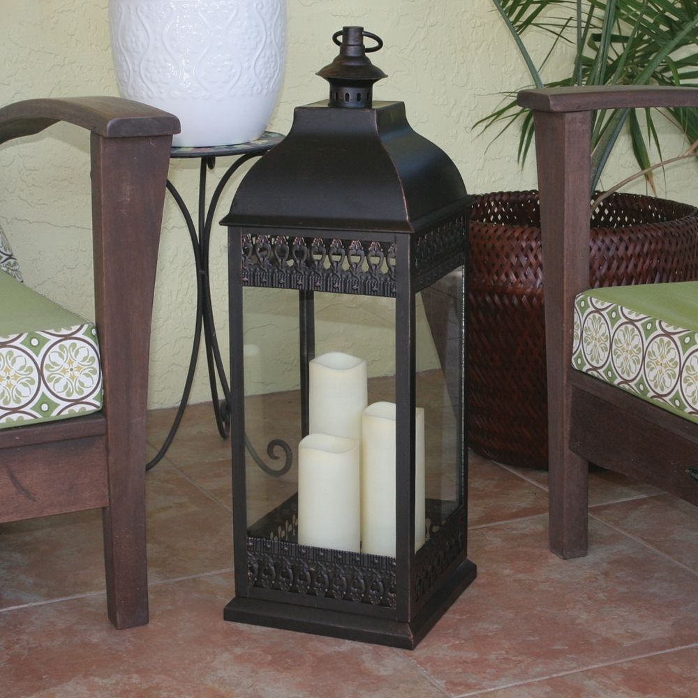Large Floor Candle Lanterns – Best Candle 2018 With Regard To Extra Large Outdoor Lanterns (View 14 of 20)