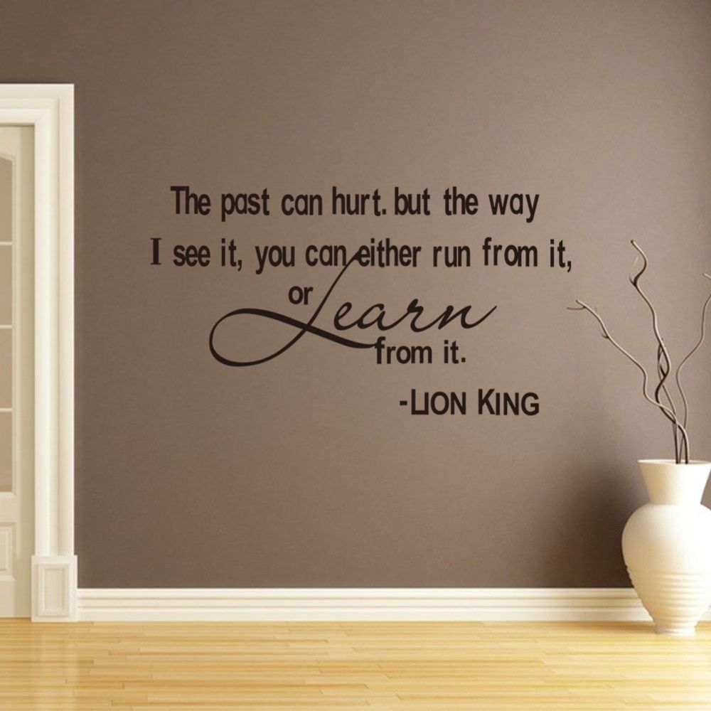 Lion King Wall Decals 2014 New Designs The Past Can Hurt Removable Throughout Lion King Wall Art (Photo 18 of 20)