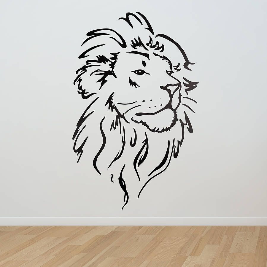 Lion Wall Art Within Lion Wall Art (Photo 3 of 20)