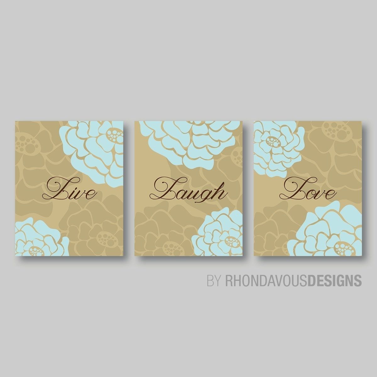 Live Laugh Love Wall Art – Live Laugh Love Decor – Bathroom Art Inside Live Laugh Love Wall Art (Photo 13 of 20)