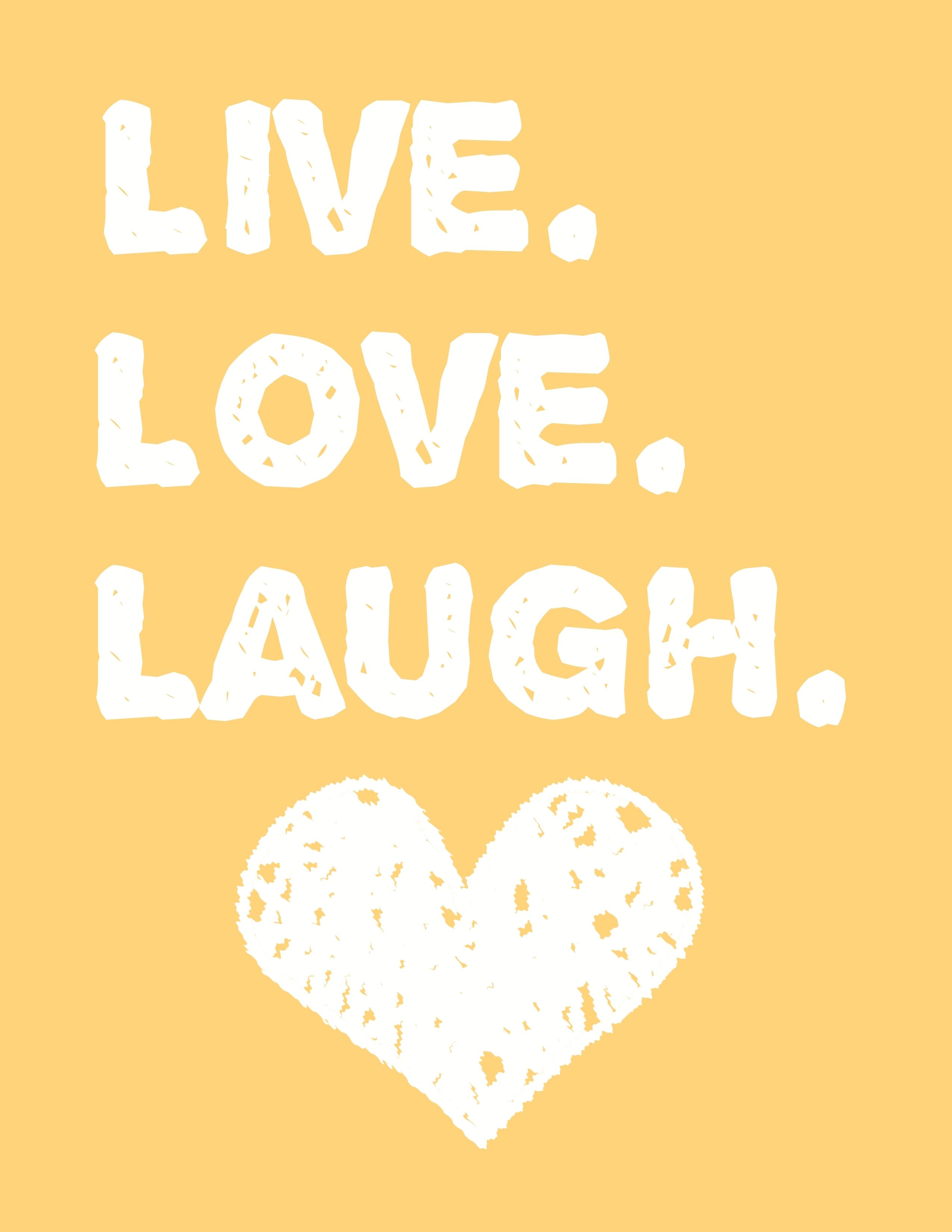 Live Love Laugh Wall Art – A Free Printable! – Moms And Crafters Regarding Printable Wall Art (Photo 9 of 20)