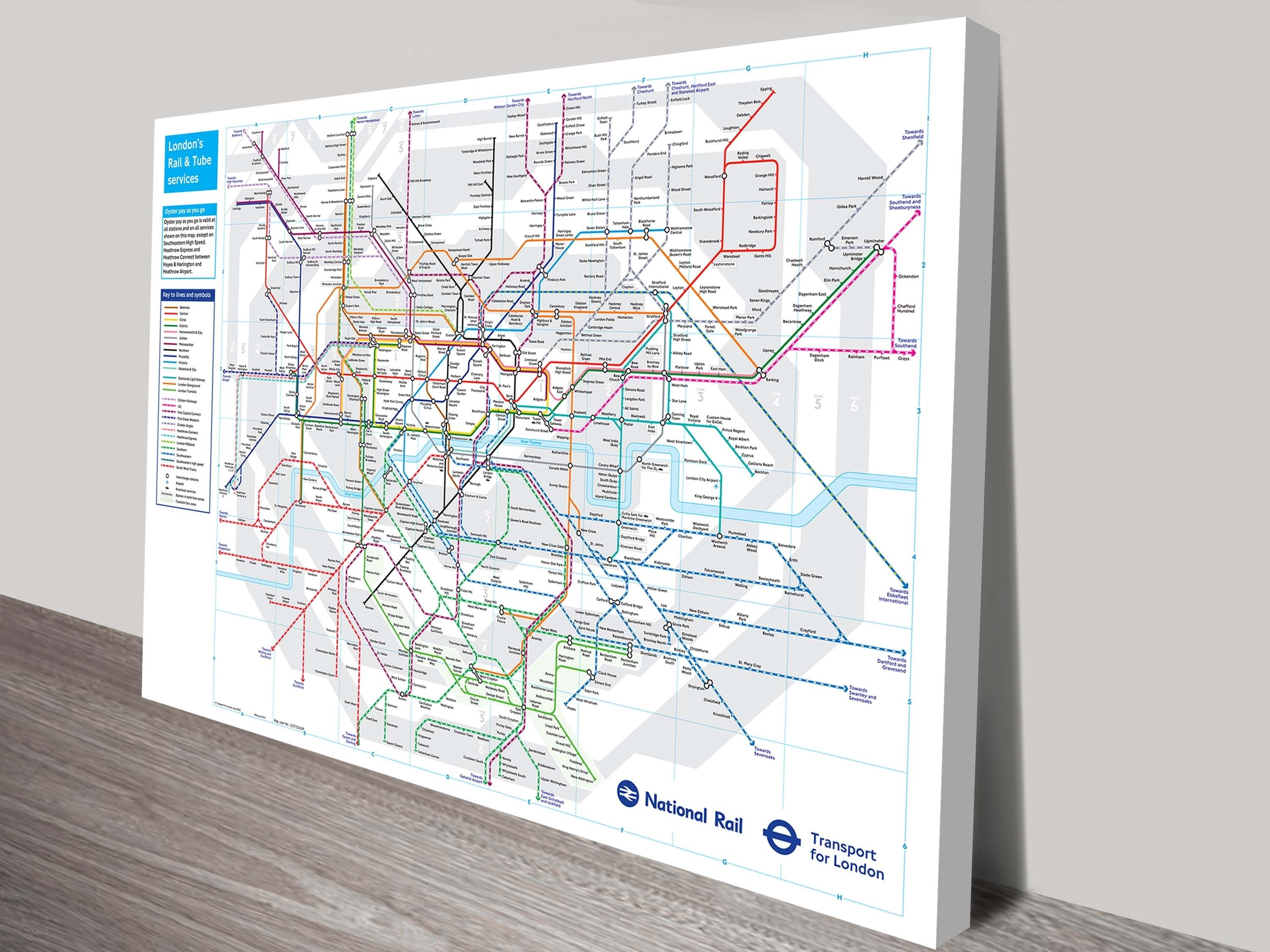 Featured Photo of 20 Best Ideas Tube Map Wall Art