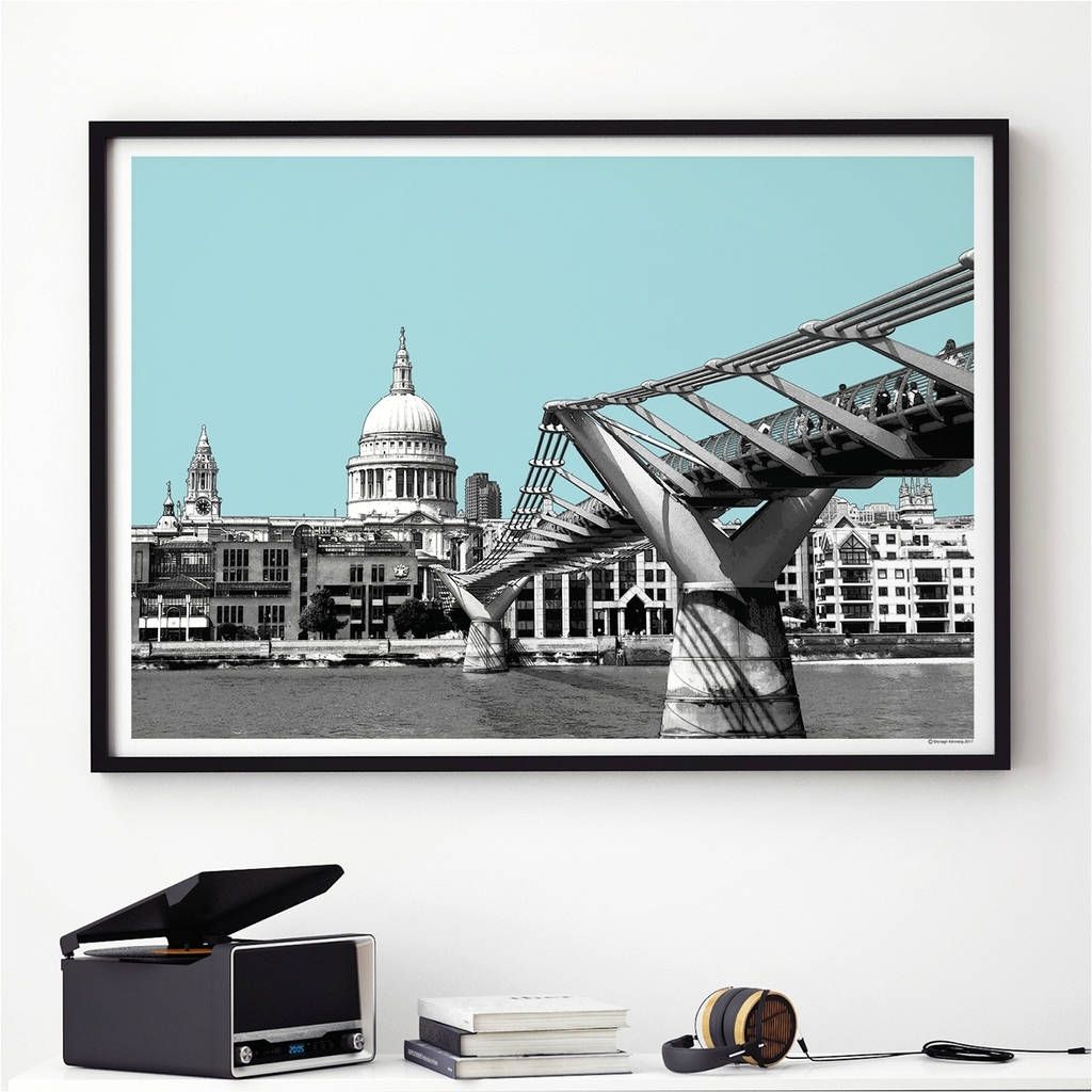 London Wall Art Print St Pauls Cathedralbronagh Kennedy – Art Throughout London Wall Art (View 7 of 20)