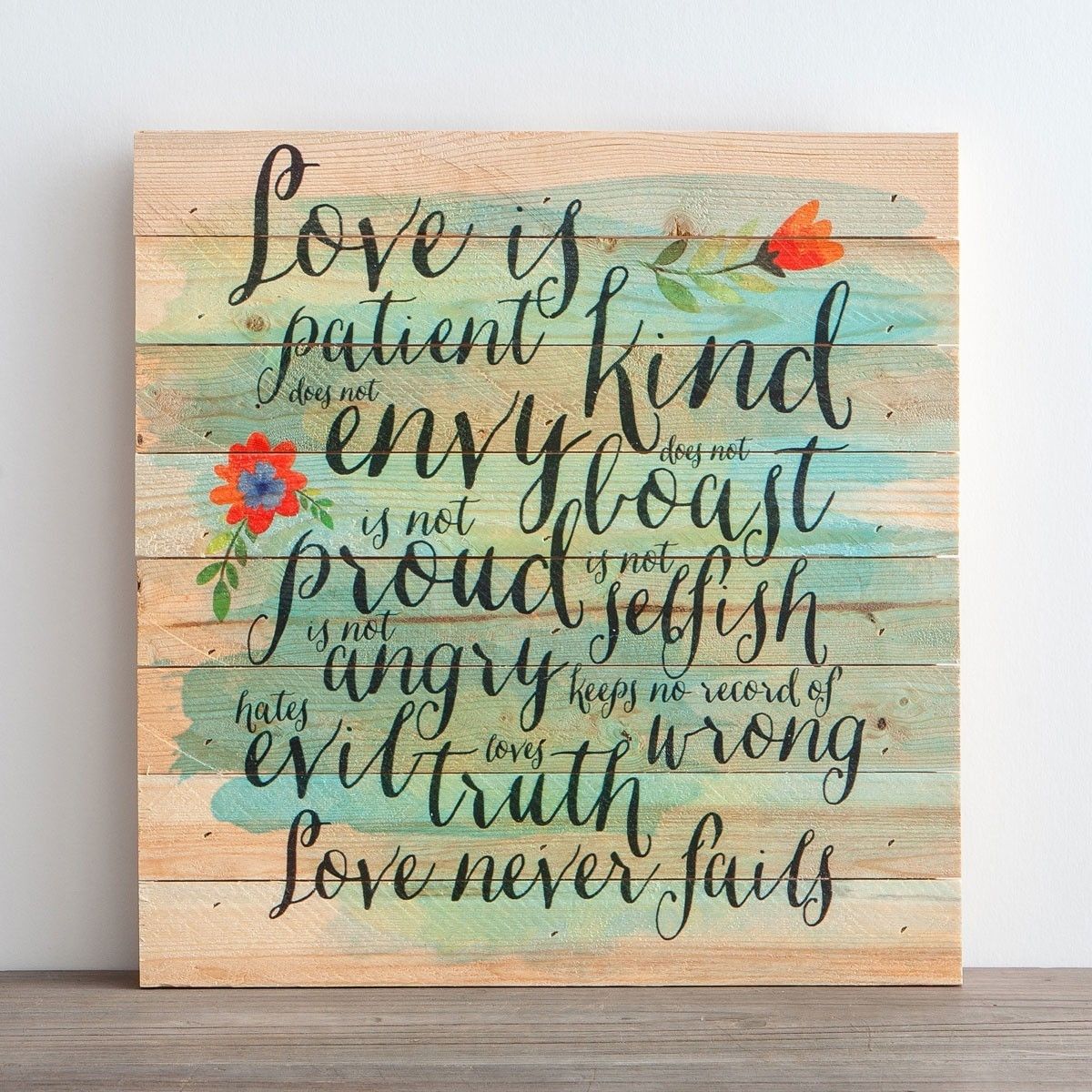Love Is Patient – Plank Wall Art | Dayspring With Regard To Love Is Patient Wall Art (Photo 1 of 20)