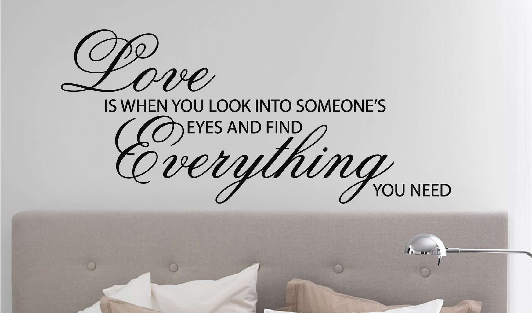 Love Is When Wall Art Decal Sticker Intended For Love Wall Art (Photo 6 of 20)