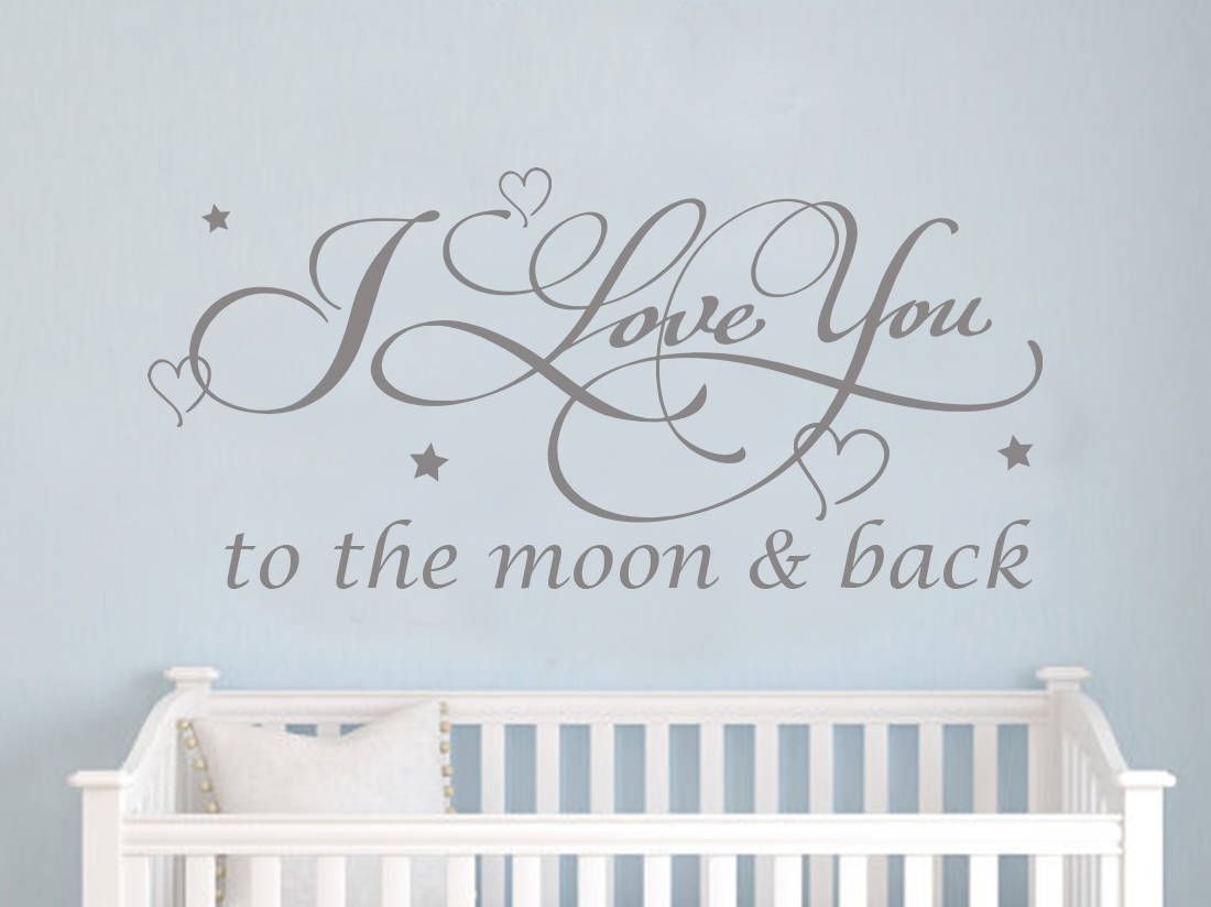 Love You To The Moon And Back Wall Art – Arsmart Inside I Love You To The Moon And Back Wall Art (View 10 of 20)