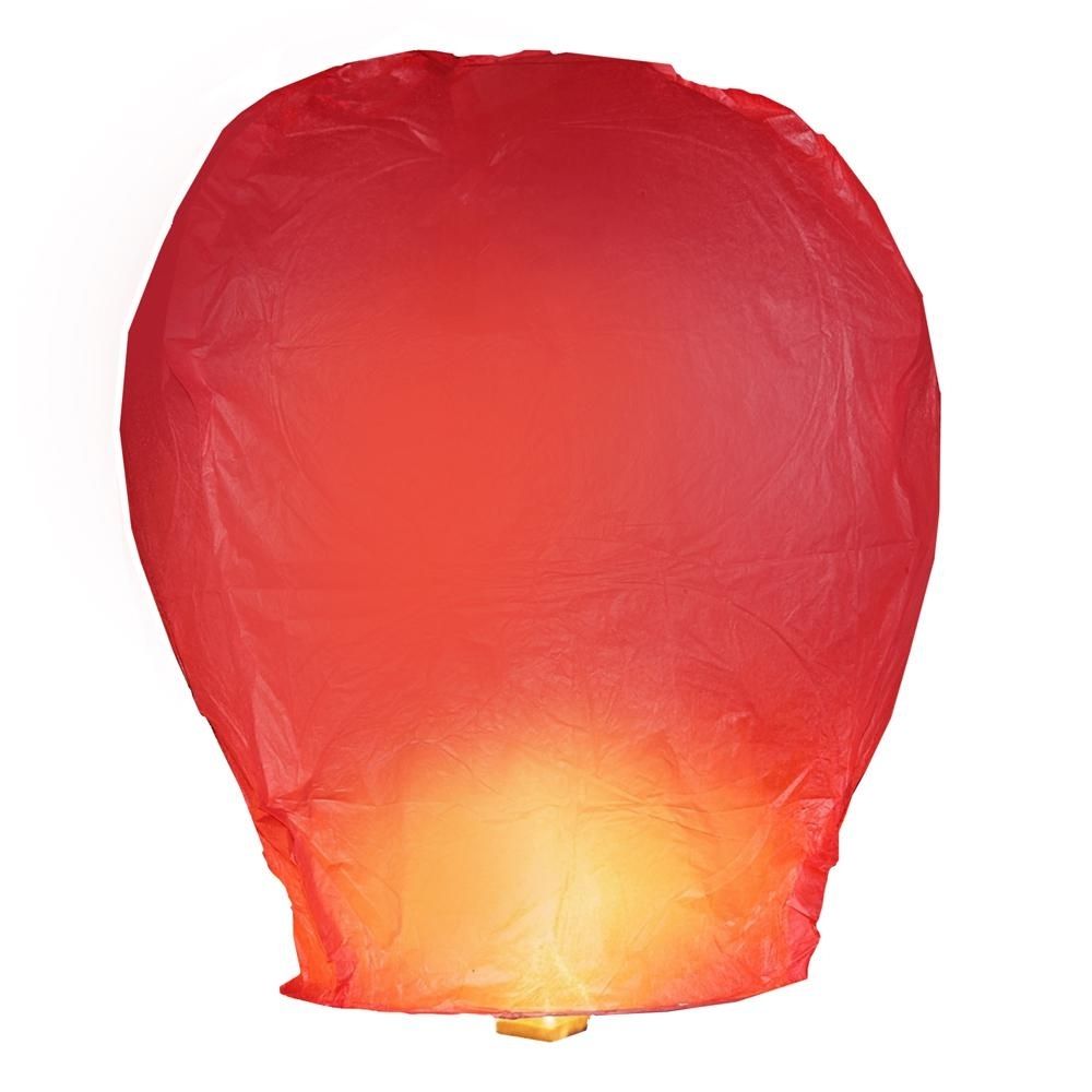 Lumabase Red Sky Lanterns (set Of 4) 74404 – The Home Depot With Regard To Outdoor Orange Lanterns (View 14 of 20)