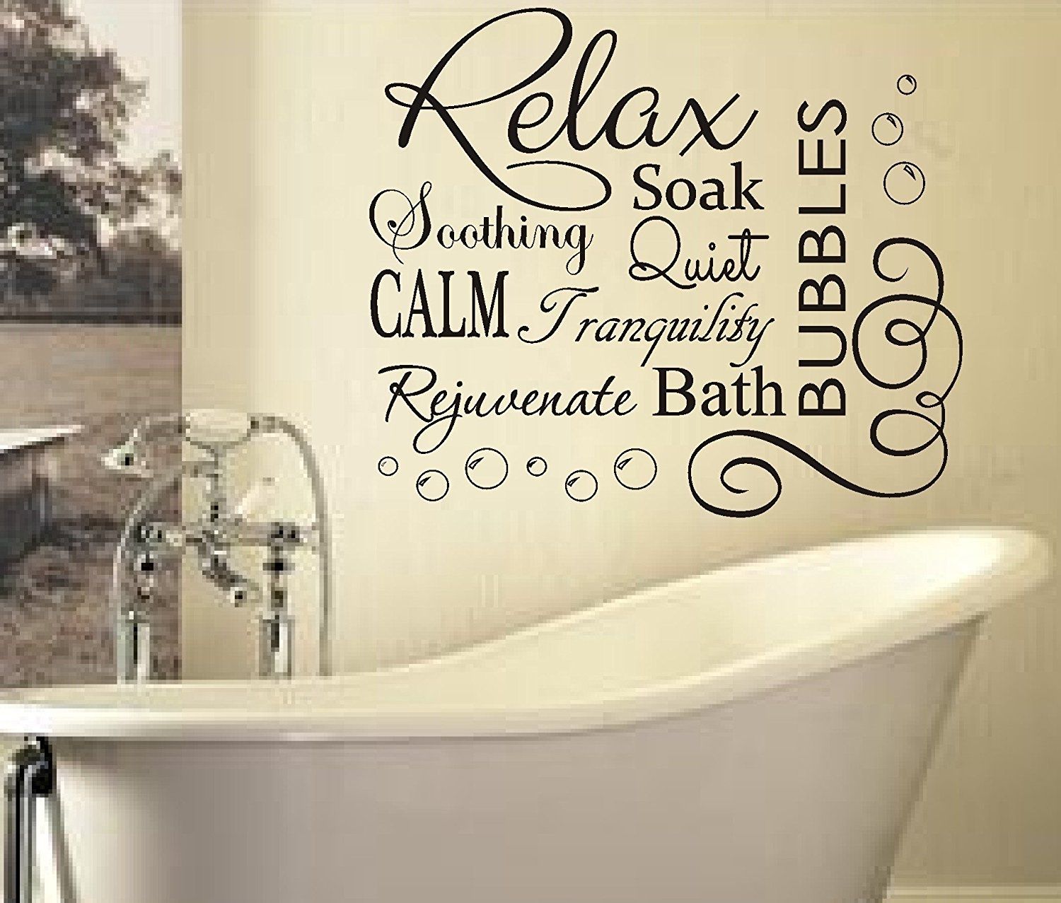 Lvtnl Sl The Art Gallery Bathroom Wall Sticker – Best Home Design Regarding Relax Wall Art (Photo 18 of 20)