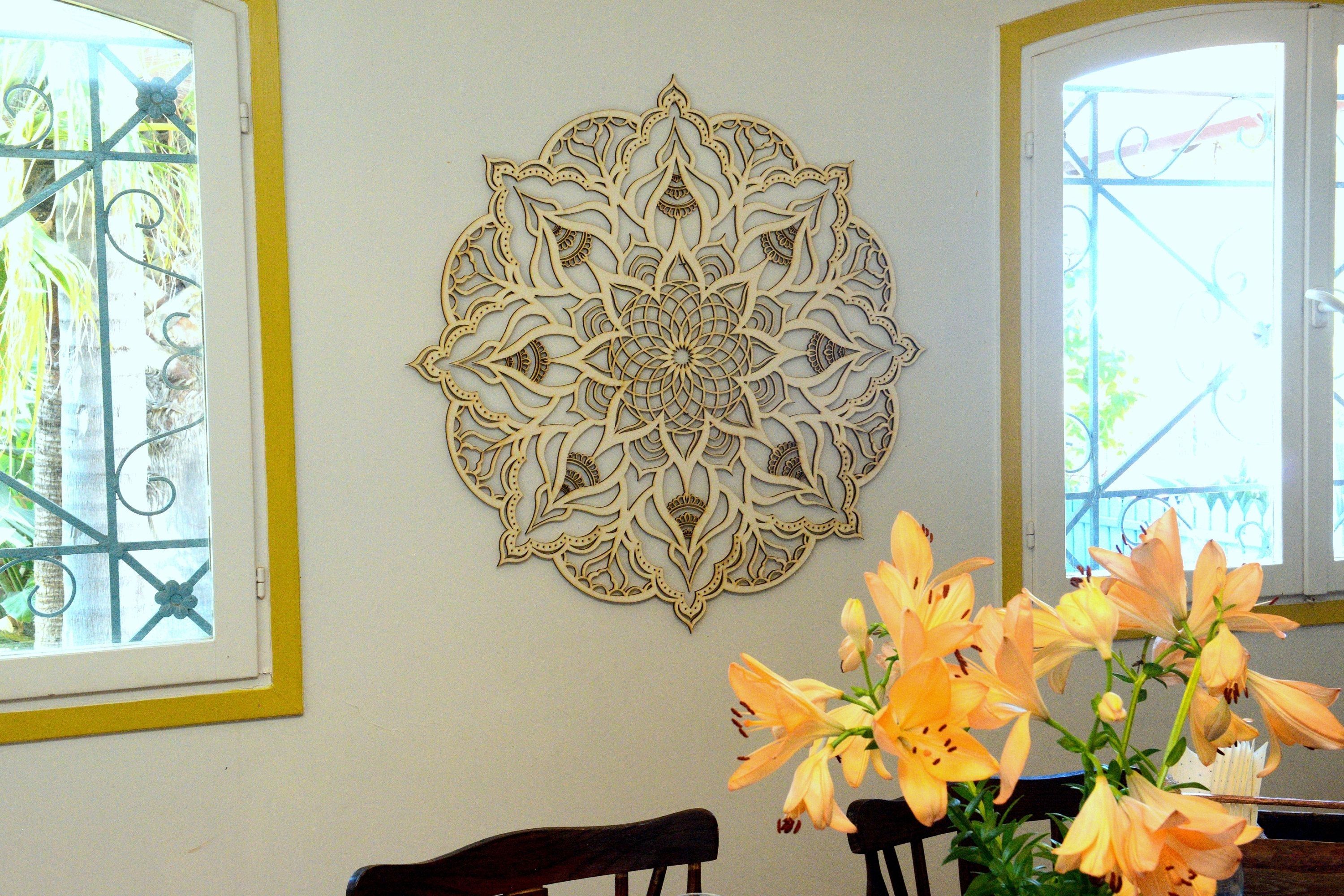 Mandala Decor, Living Room Wall Hanging, Moroccan Decor, Bohemian With Bohemian Wall Art (View 16 of 20)