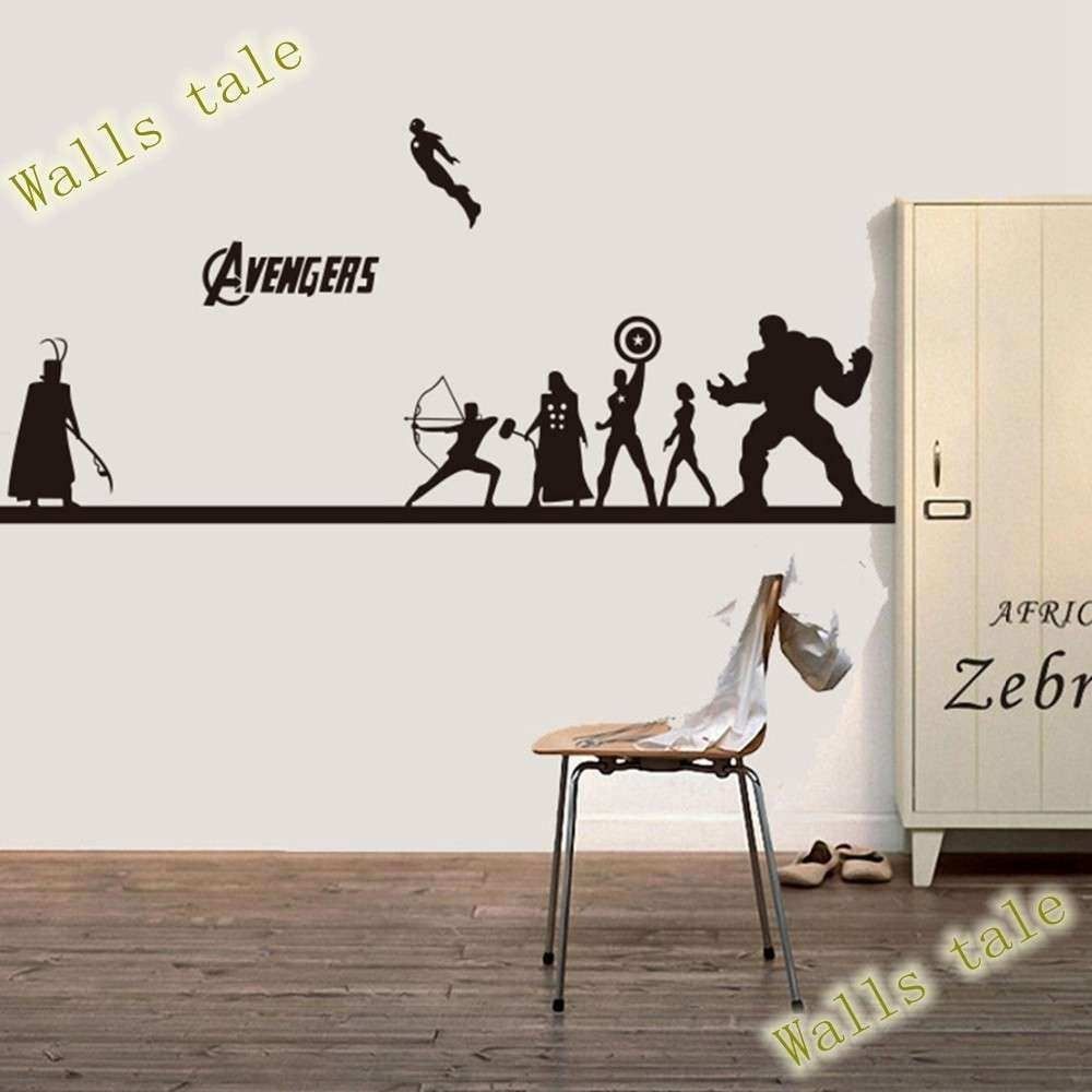 Manly Wall Art Inspirational Creative Diy The Avengers Wall Sticker Pertaining To Manly Wall Art (View 20 of 20)