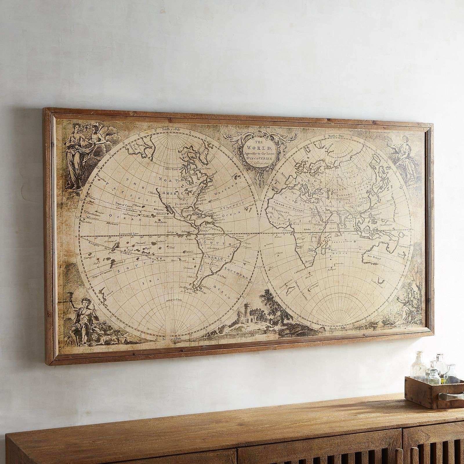 Map Wall Decor Inspirational World Map Wall Decor Roundtripticket Throughout World Map For Wall Art (View 13 of 20)