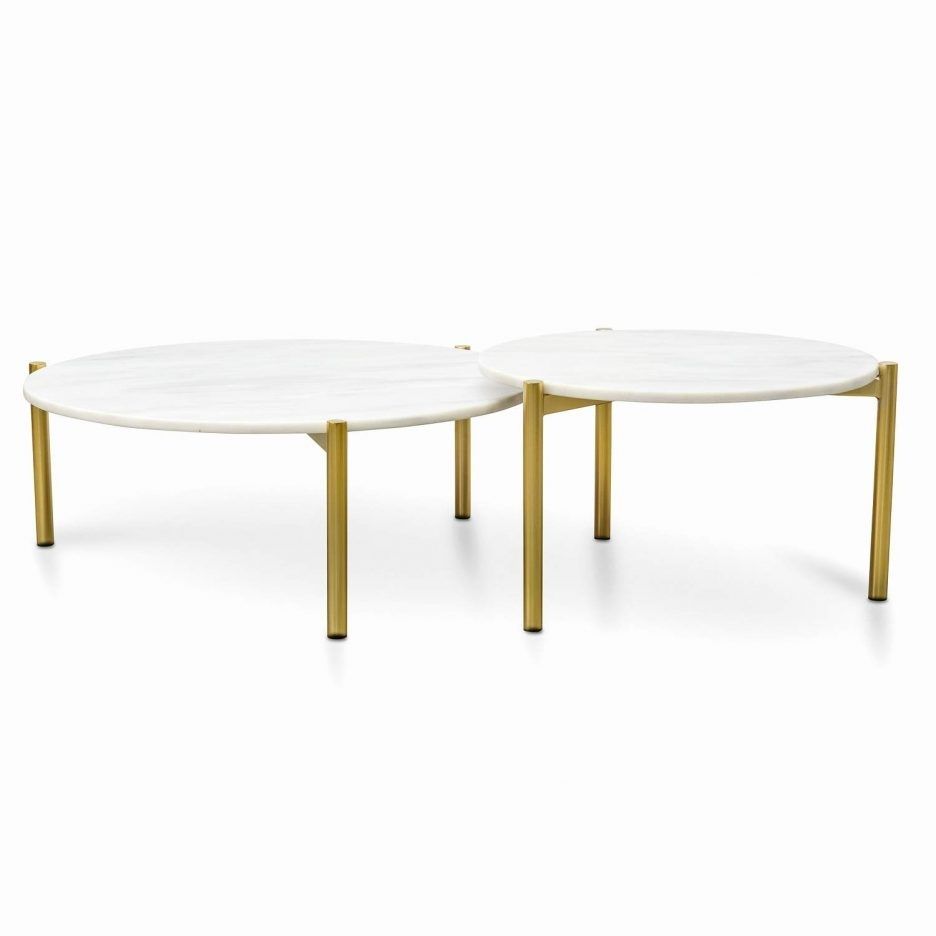 Featured Photo of 30 Inspirations Smart Round Marble Brass Coffee Tables