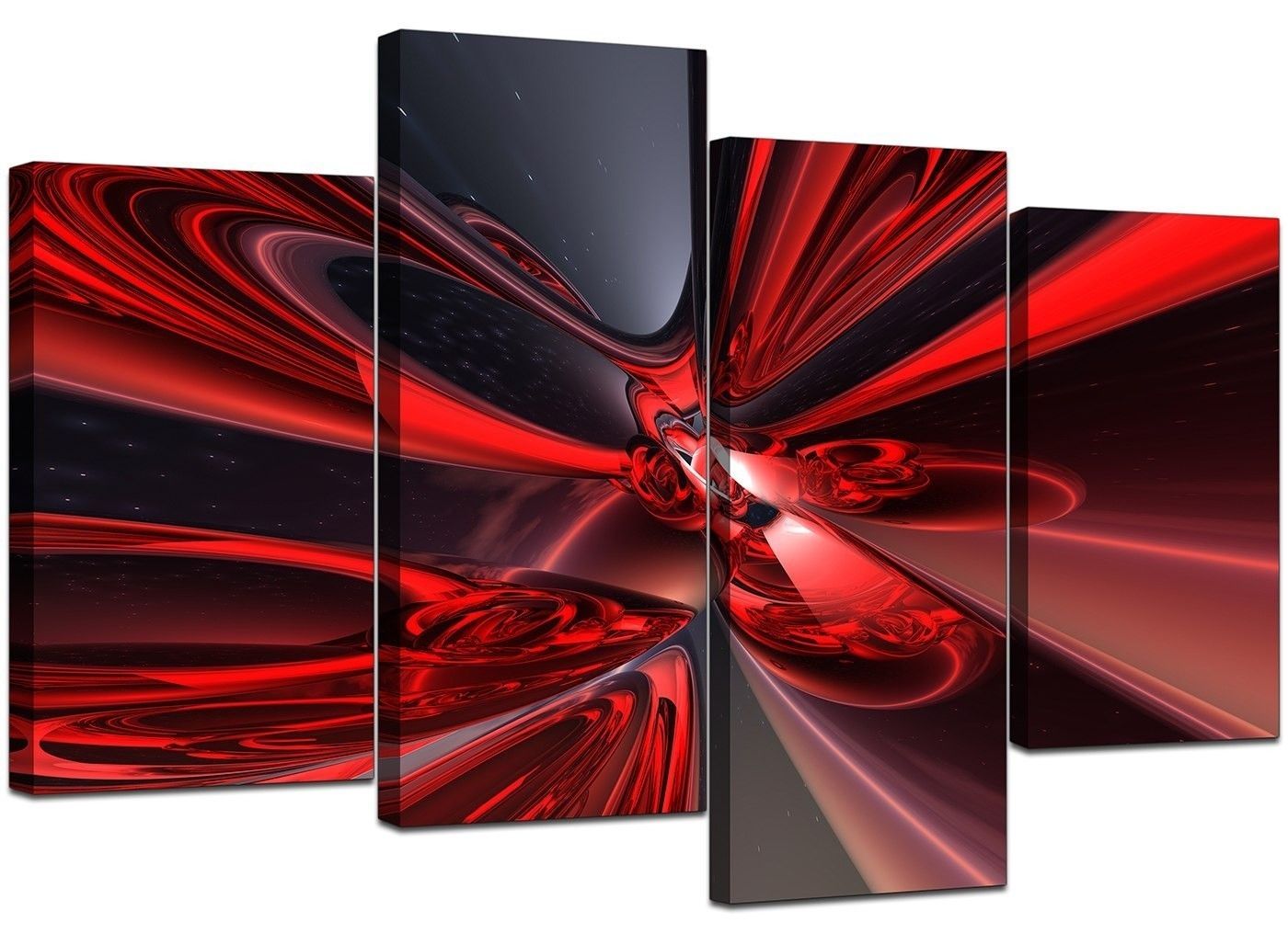 Marvelous Red Abstract Wall Art Elitflat Of And Black Canvas Styles Intended For Red And Black Canvas Wall Art (Photo 18 of 20)