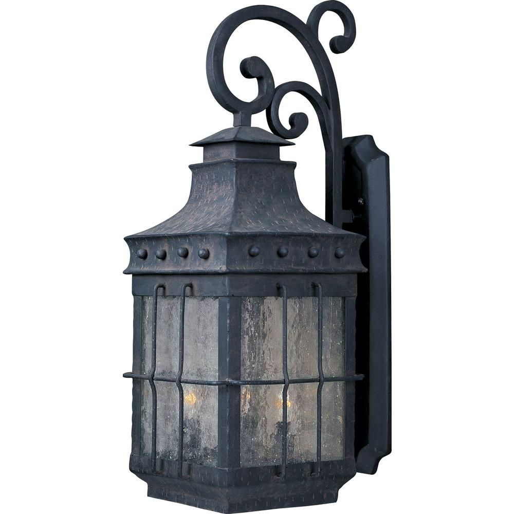 Maxim Lighting Nantucket 4 Light Country Forge Outdoor Wall Mount Intended For Nantucket Outdoor Lanterns (View 8 of 20)