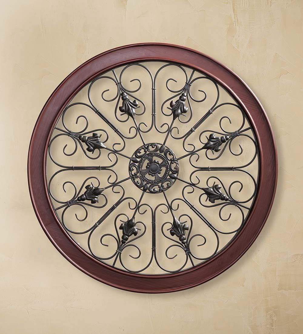 Medallion Wall Art Is A Combination Of Metal And Wood And Would Look Throughout Medallion Wall Art (View 18 of 20)