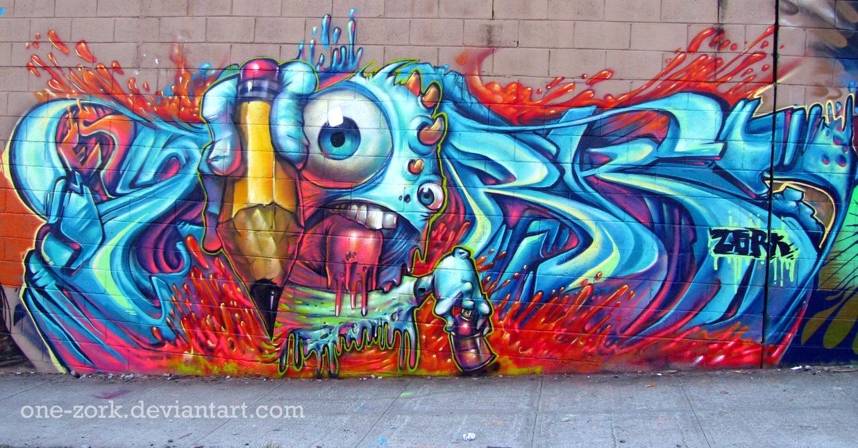 Melted Boi Graffitithezork On Deviantart For Graffiti Wall Art (Photo 20 of 20)