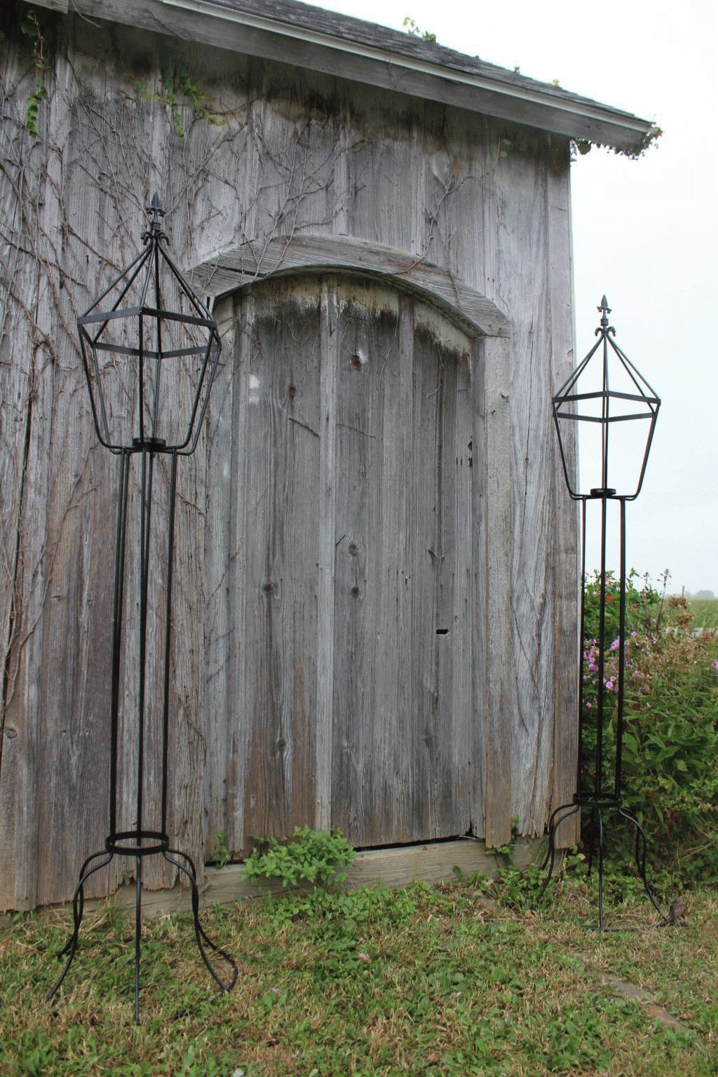 Metal Candle Sconces & Wrought Iron Garden Lanterns Inside Outdoor Iron Lanterns (Photo 18 of 20)
