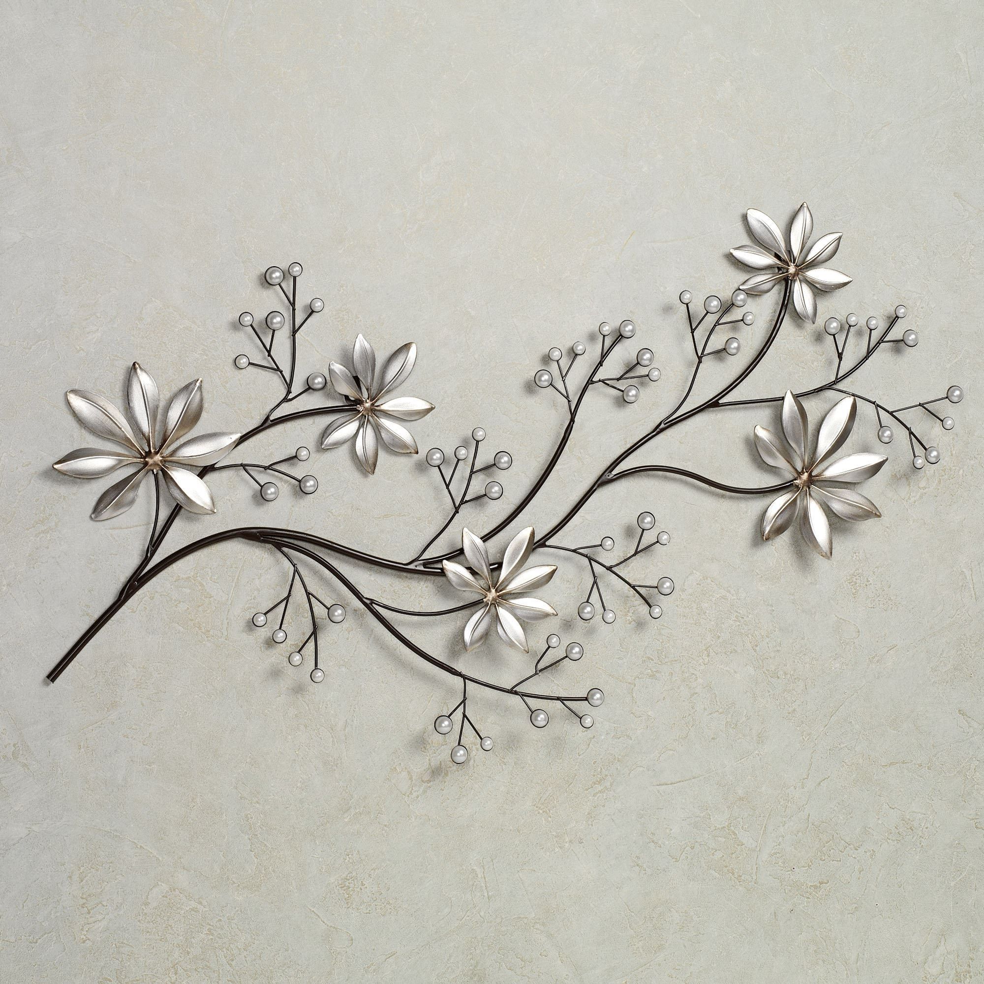 Featured Photo of Top 20 of Metal Flowers Wall Art